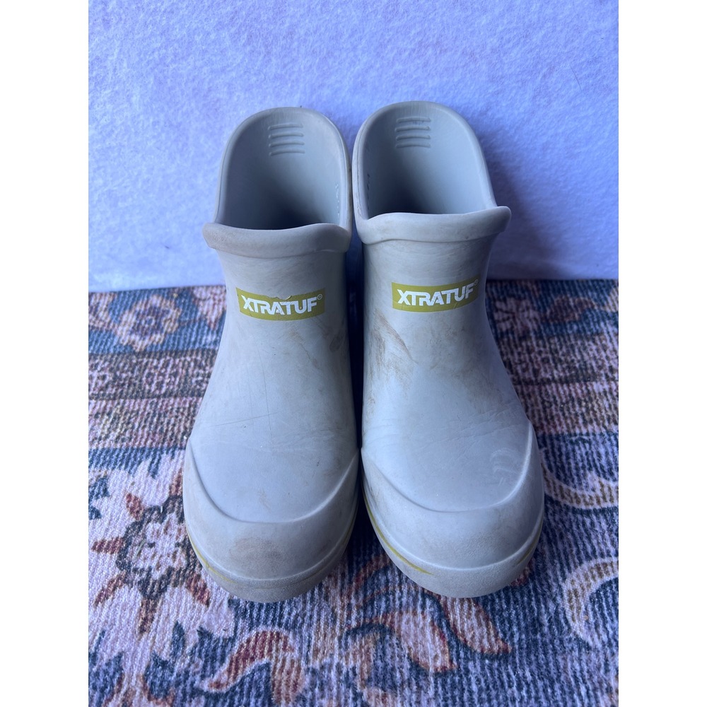 Xtratuf Kids Biolite Ankle Deck Boots Beige Yellow XKTF102Y Size 1M